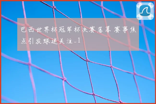 巴西世界杯冠军杯决赛落幕 赛事焦点引发球迷关注_1